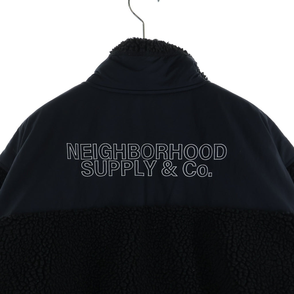NEIGHBORHOOD(ネイバーフッド) 25AW FLEECE JACKET フリースジャケット ブルゾン ブラック 252SZNH-JKM04
