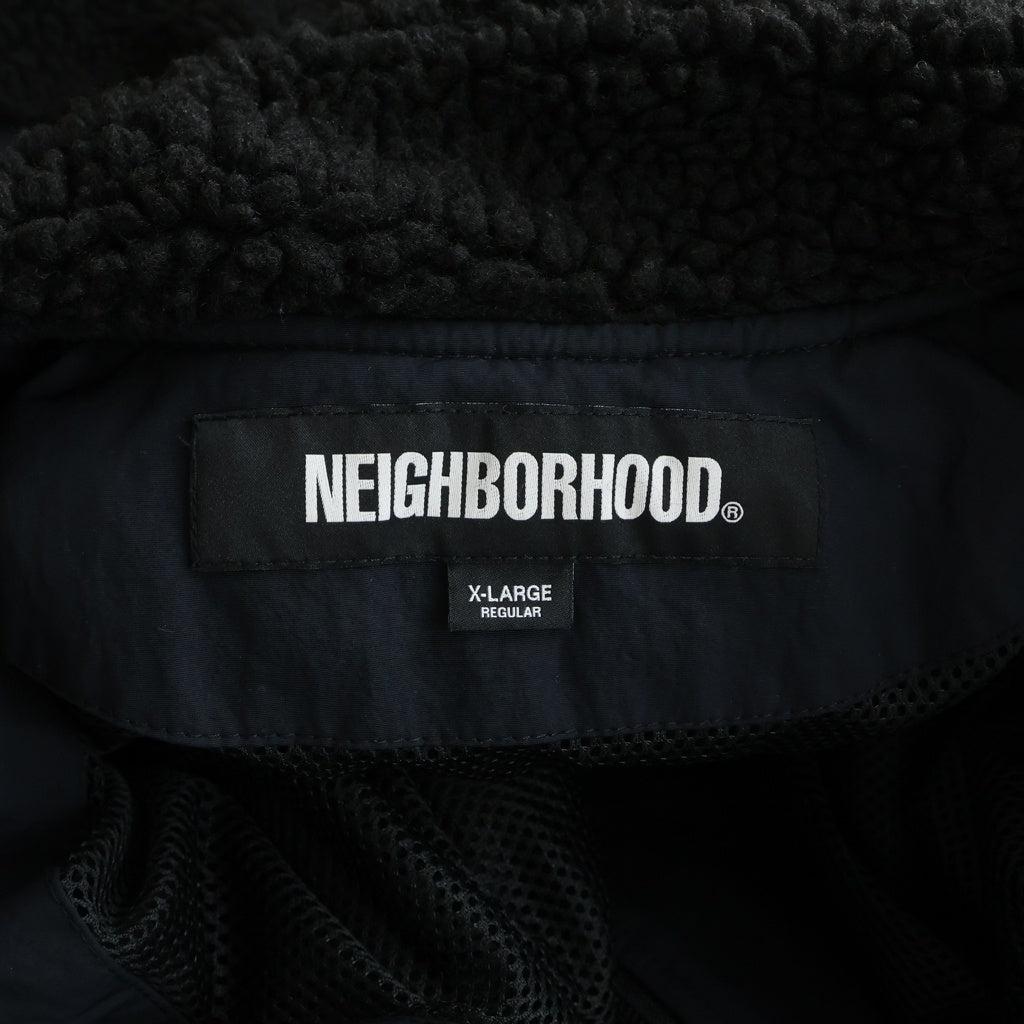 NEIGHBORHOOD(ネイバーフッド) 25AW FLEECE JACKET フリースジャケット ブルゾン ブラック 252SZNH-JKM04