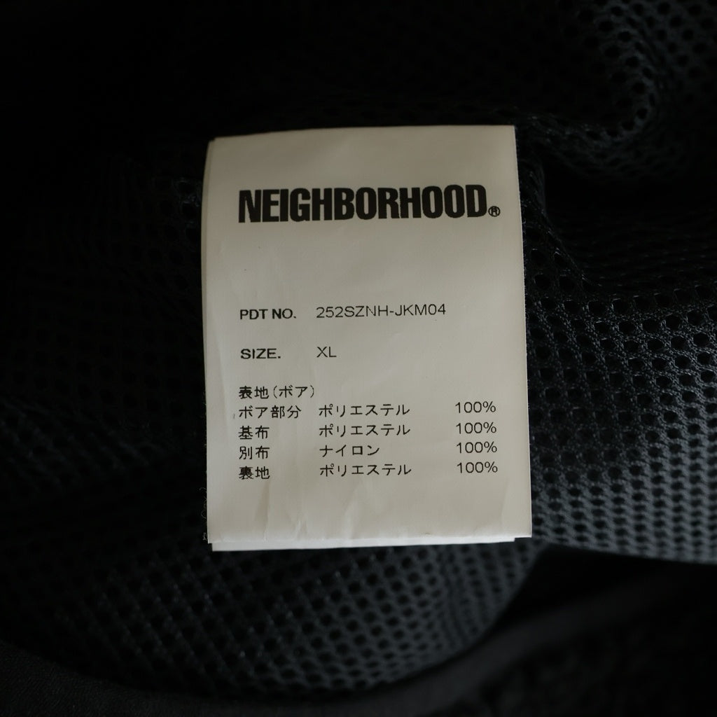 NEIGHBORHOOD(ネイバーフッド) 25AW FLEECE JACKET フリースジャケット ブルゾン ブラック 252SZNH-JKM04