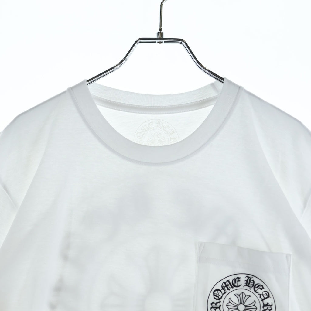 CHROME HEARTS(クロムハーツ) CH T-SHIRT バックホースシュープリント 半袖Tシャツ ホワイト