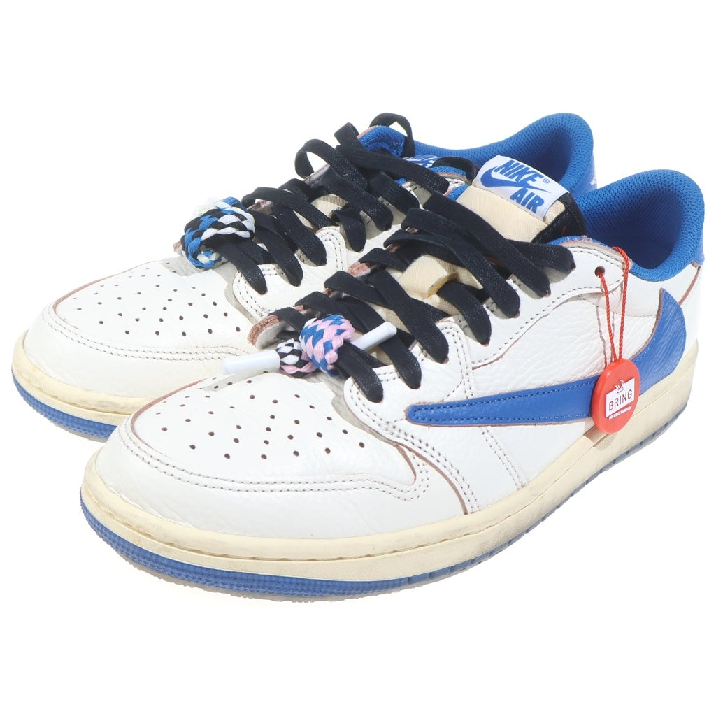 NIKE(ナイキ) ×Travis Scott ×fragment design AIR JORDAN 1 LOW OG DM7866-104 ×トラヴィススコット×フラグメントデザイン エアジョーダン1 OG ローカットスニーカー