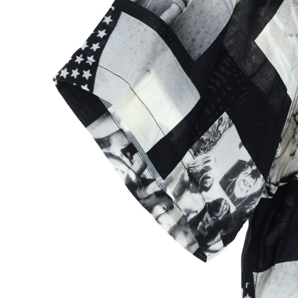 WACKO MARIA(ワコマリア) LARRY CLARK TULSA HAWAIIAN SHIRT ラリークラーク タルサ ハワイアンシャツ 半袖シャツ ブラック/ホワイト