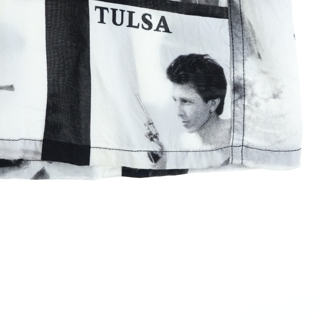 WACKO MARIA(ワコマリア) LARRY CLARK TULSA HAWAIIAN SHIRT ラリークラーク タルサ ハワイアンシャツ 半袖シャツ ブラック/ホワイト