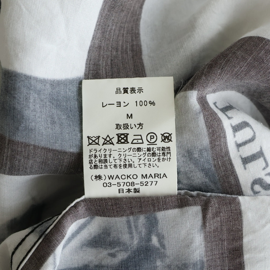 WACKO MARIA(ワコマリア) LARRY CLARK TULSA HAWAIIAN SHIRT ラリークラーク タルサ ハワイアンシャツ 半袖シャツ ブラック/ホワイト