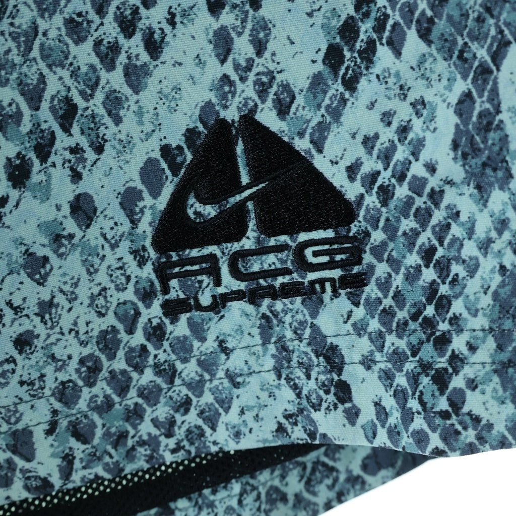 SUPREME(シュプリーム) 22AW ×NIKE ACG Nylon Trail Short Pant ナイキ ACG ナイロントレイルショーツ パイソン柄 ブルー