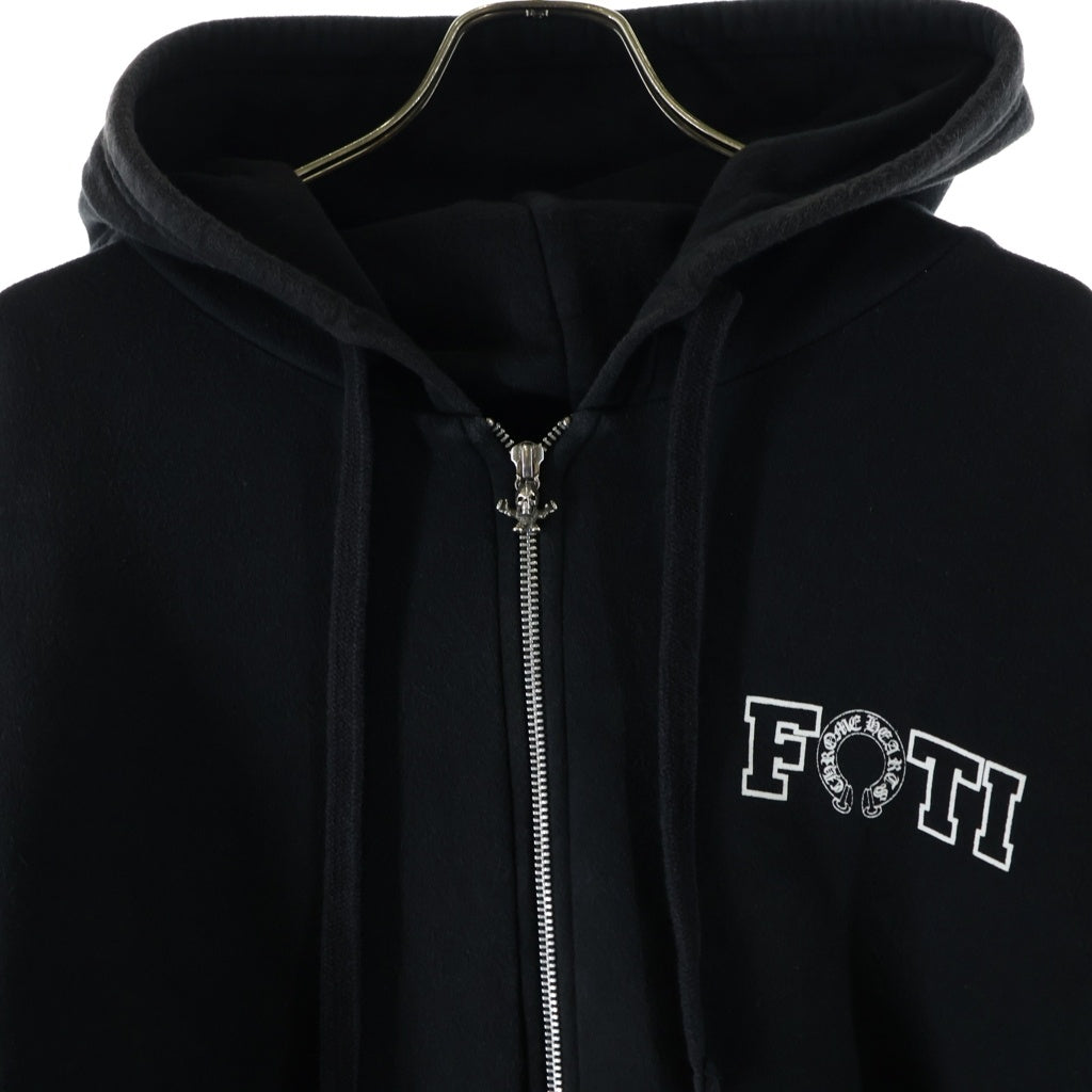 CHROME HEARTS(クロムハーツ) FOTI SWTSHRT HD ZIP フォティ バックプリントジップパーカー フーディ ブラック