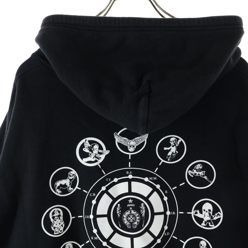 CHROME HEARTS(クロムハーツ) FOTI SWTSHRT HD ZIP フォティ バックプリントジップパーカー フーディ ブラック