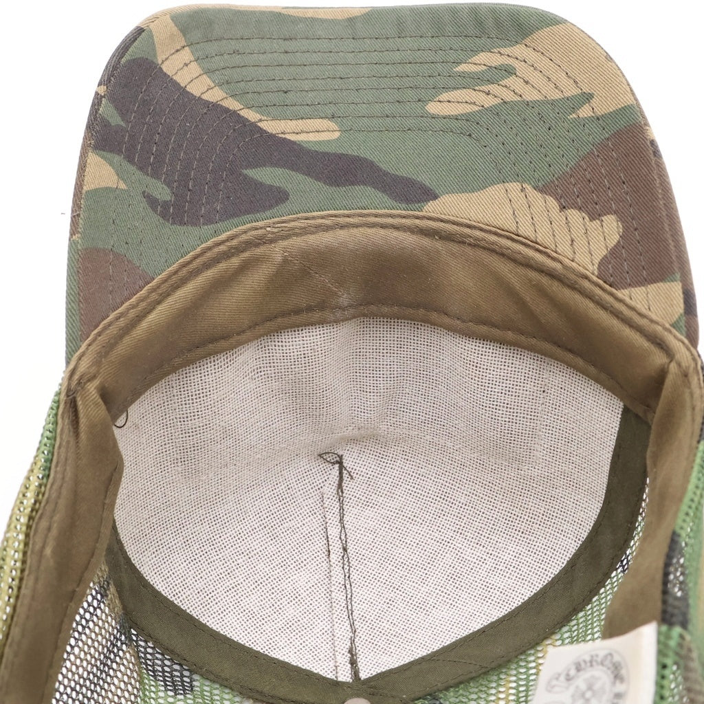 CHROME HEARTS(クロムハーツ) TRUCKER CAP CHパッチ クロスボール付 メッシュ トラッカーキャップ 帽子 カモフラ グリーン/ブラウン