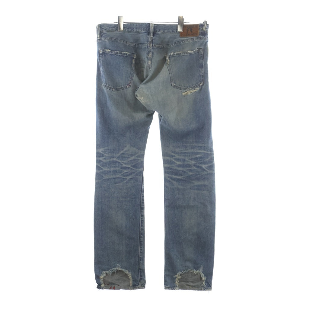 HYSTERIC GLAMOUR(ヒステリックグラマー) HSR加工 ダメージデニムパンツ インディゴ 0203AP10