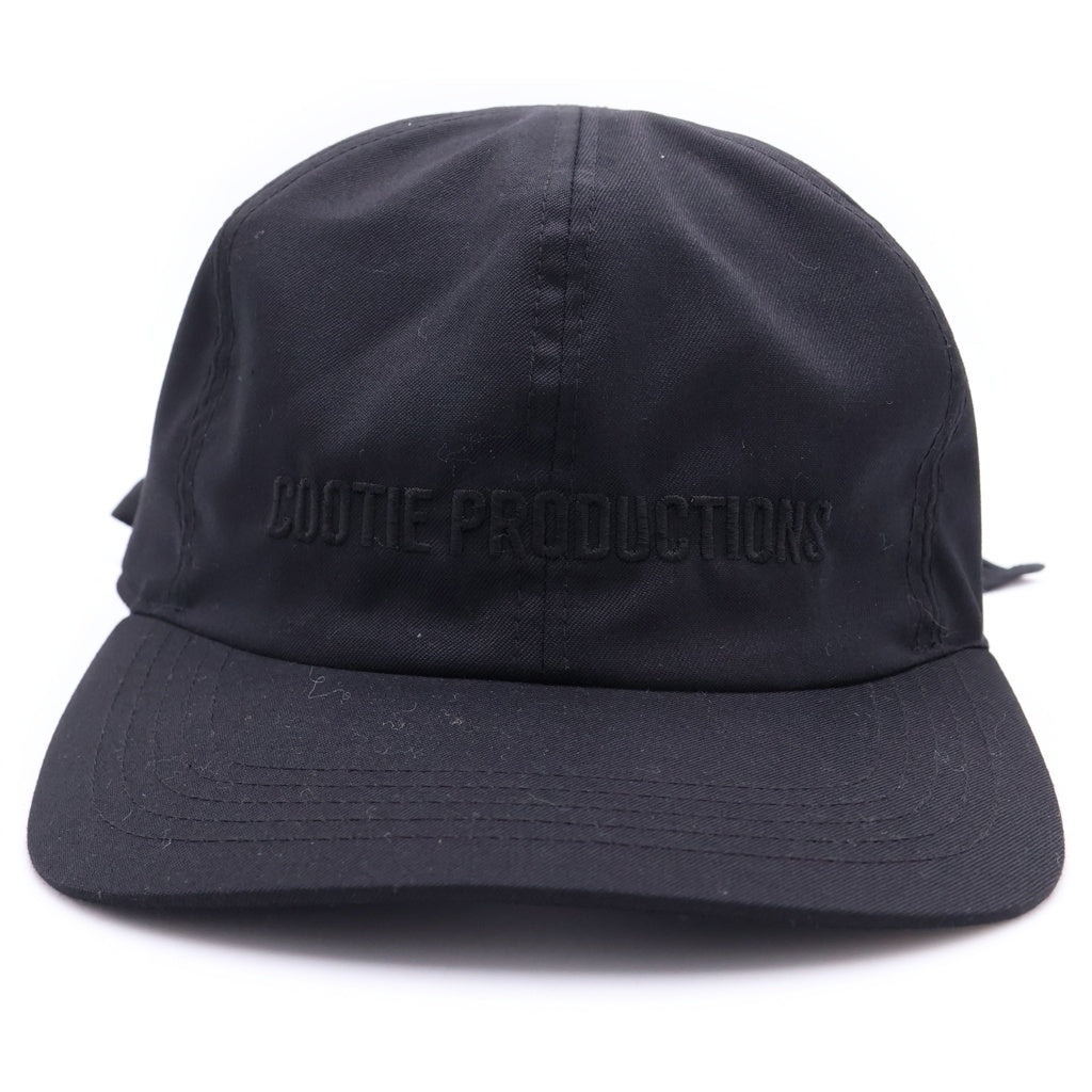 COOTIE PRODUCTIONS(クーティー プロダクションズ) 25SS Comfort Merino Saxony 6 Panel Tie Cap コンフォートメリノザクセン 6パネルタイキャップ 帽子 ブラック