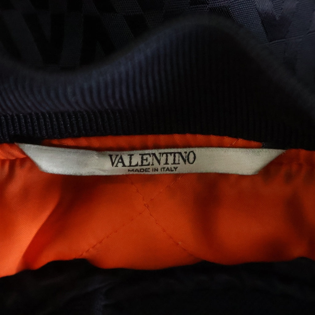 VALENTINO(ヴァレンティノ) Vロゴ ナイロンボンバージャケット ネイビー WV3CIH807HF