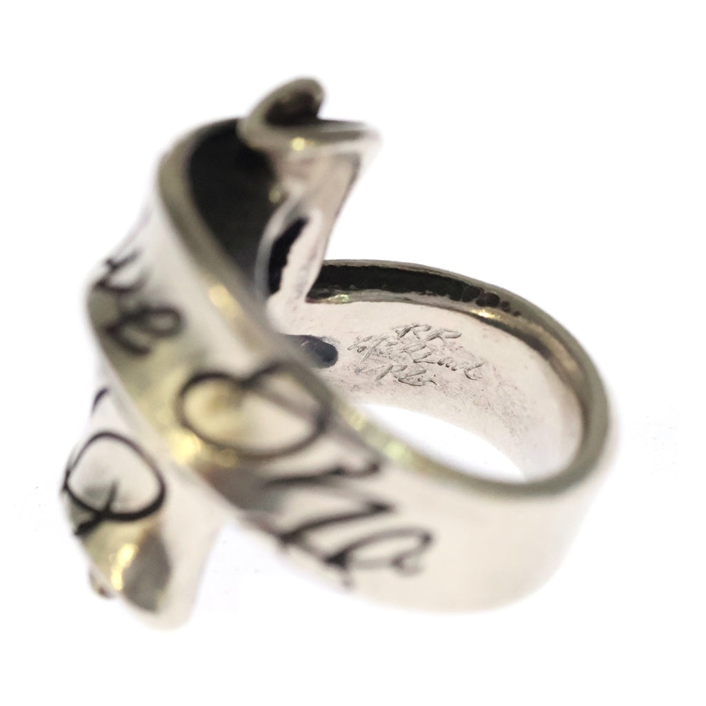 RAT RACE(ラットレース) Message On Ribbon Ring Give No Take No メッセージ リボン ギブノー テイクノー リング シルバー