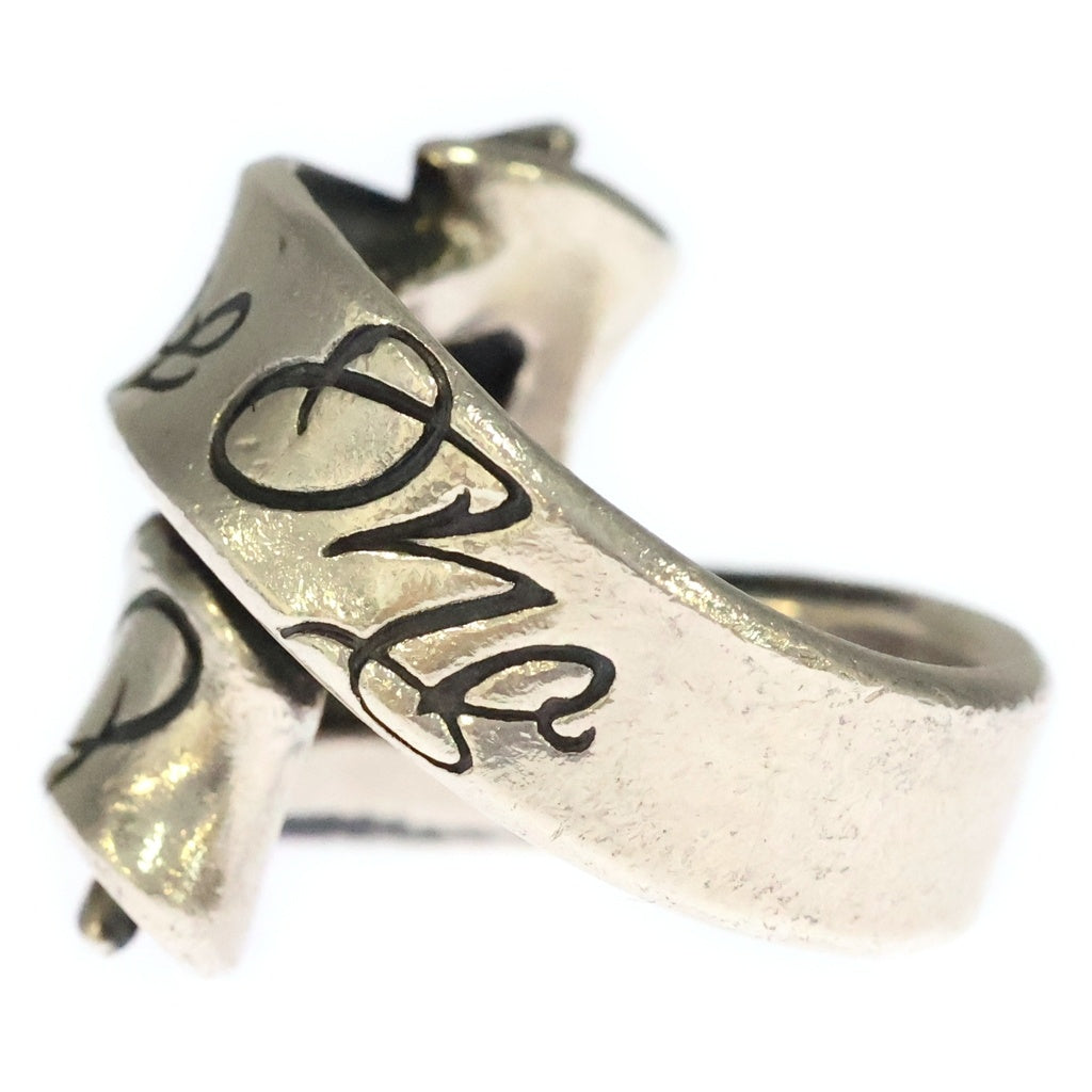 RAT RACE(ラットレース) Message On Ribbon Ring Give No Take No メッセージ リボン ギブノー テイクノー リング シルバー