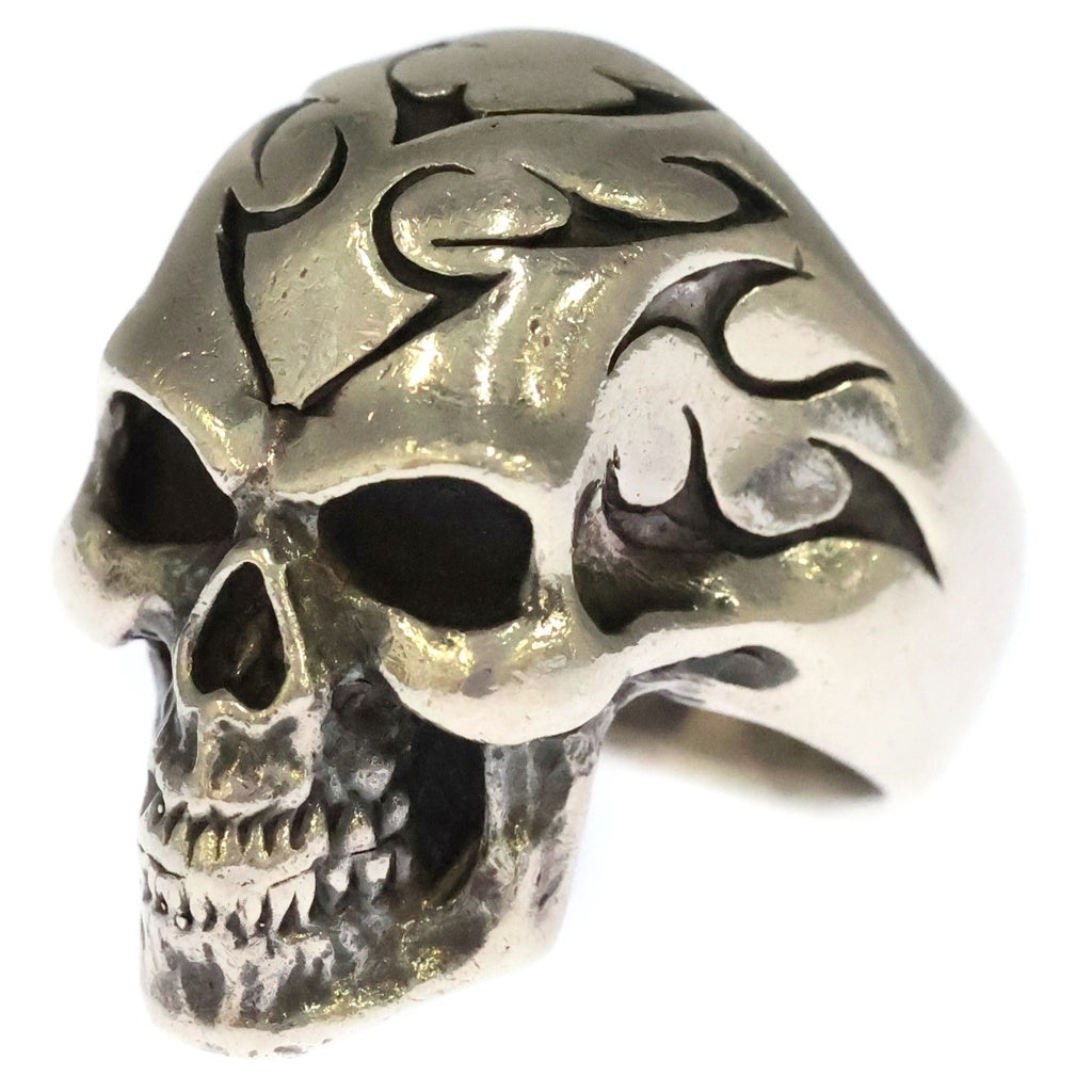 CRAZY PIG(クレイジーピッグ) TRIBAL SKULL RING トライバル スカル リング シルバー