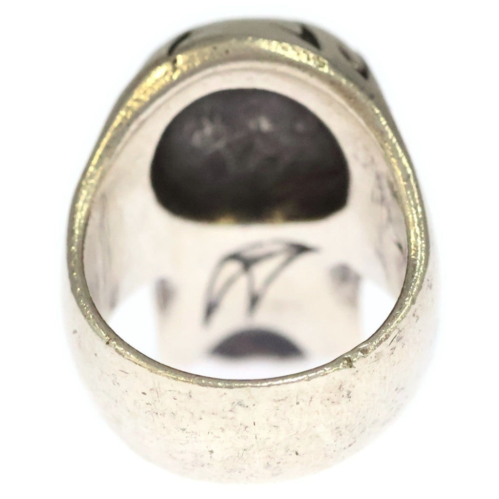 CRAZY PIG(クレイジーピッグ) TRIBAL SKULL RING トライバル スカル リング シルバー