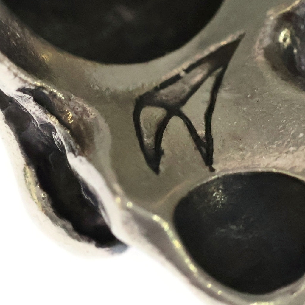 CRAZY PIG(クレイジーピッグ) TRIBAL SKULL RING トライバル スカル リング シルバー