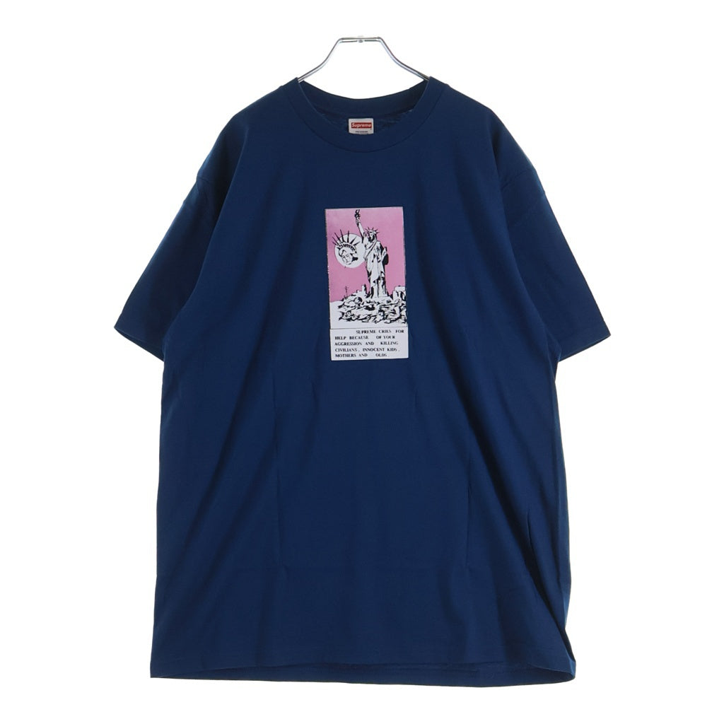 SUPREME(シュプリーム) 24AW Liberty Tee リバティー フロントプリント半袖Tシャツ カットソー インディゴ