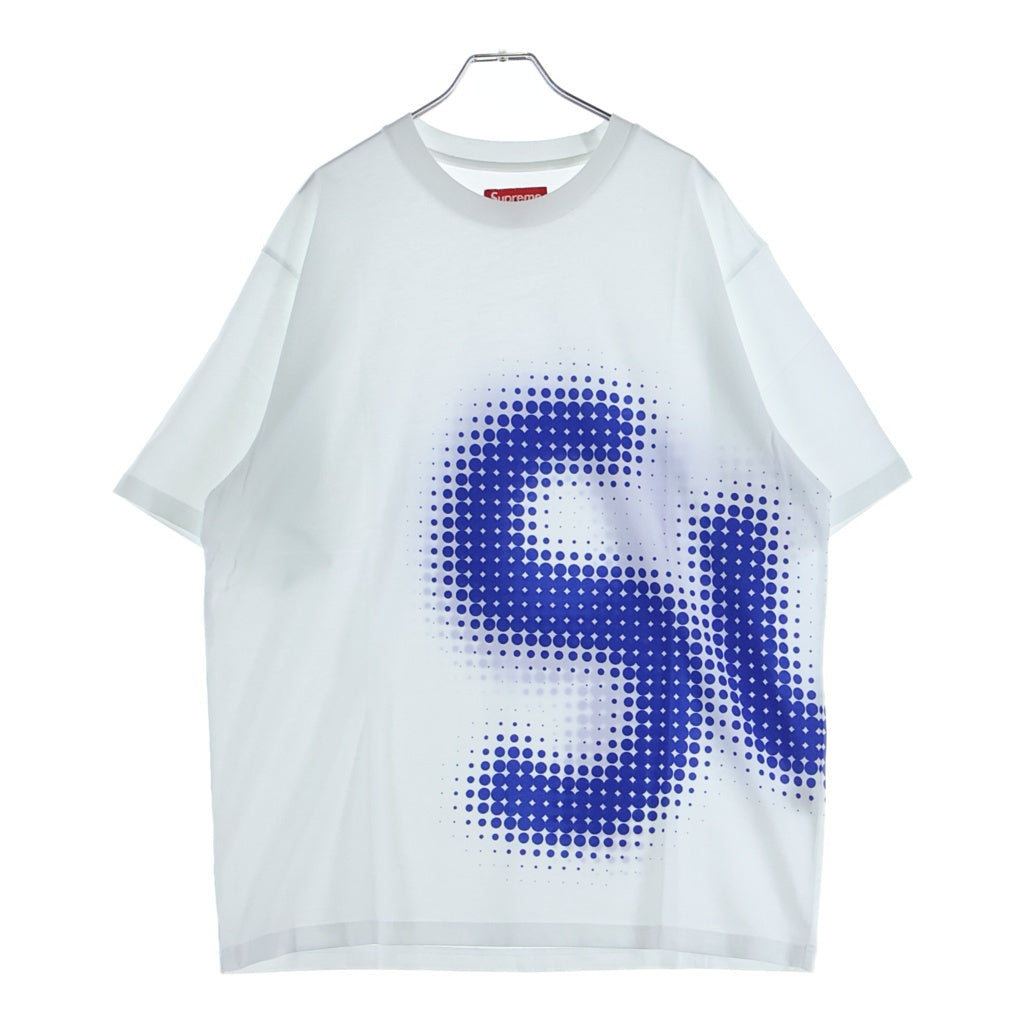 SUPREME(シュプリーム) 24SS Halftone S/S Top ハーフトーン プリント半袖Tシャツ カットソー ホワイト