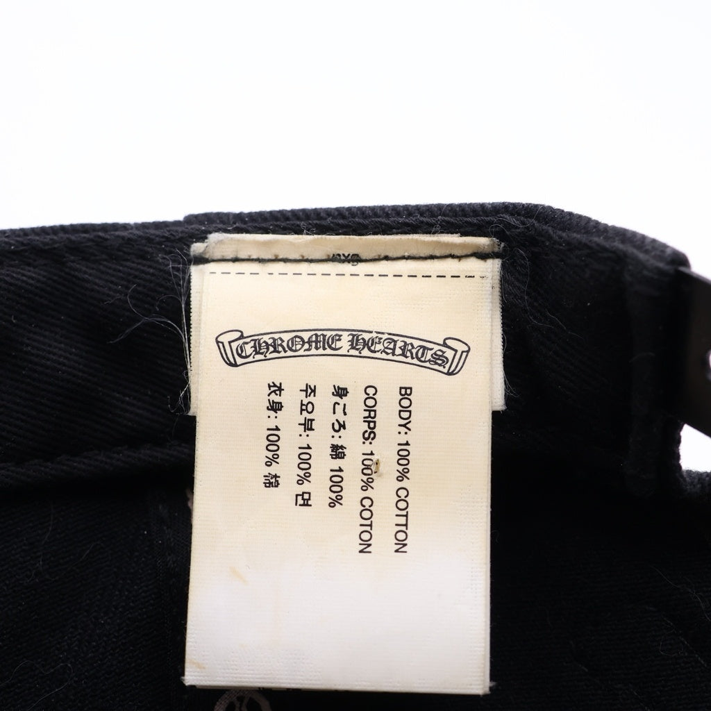 CHROME HEARTS(クロムハーツ) CH SCROLL CAP スクロール刺繍 キャップ ブラック