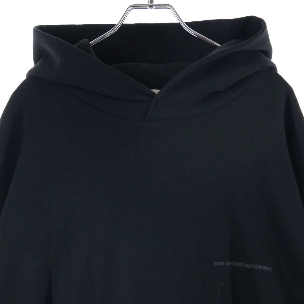 POST ARCHIVE FACTION(ポストアーカイブファクション) 8.0 HOODIE CENTER スウェットフーディー プルオーバーパーカー ブラック 8.0THC-B