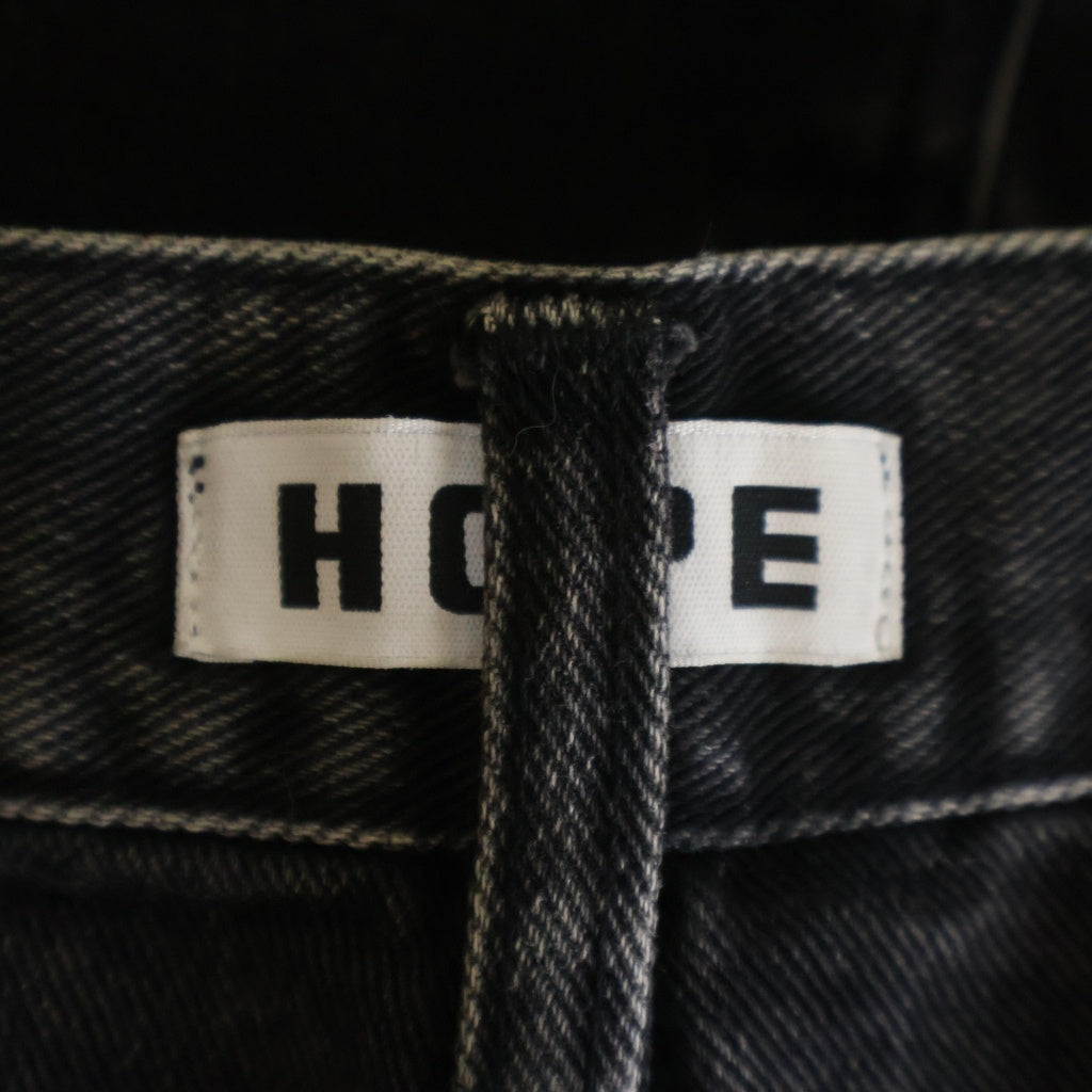 NO BRAND(ノーブランド) 【HOPE】25AW SKID JEANS CHIPPED BLACK スキッドジーンズ デニムパンツ ブラック 55289247