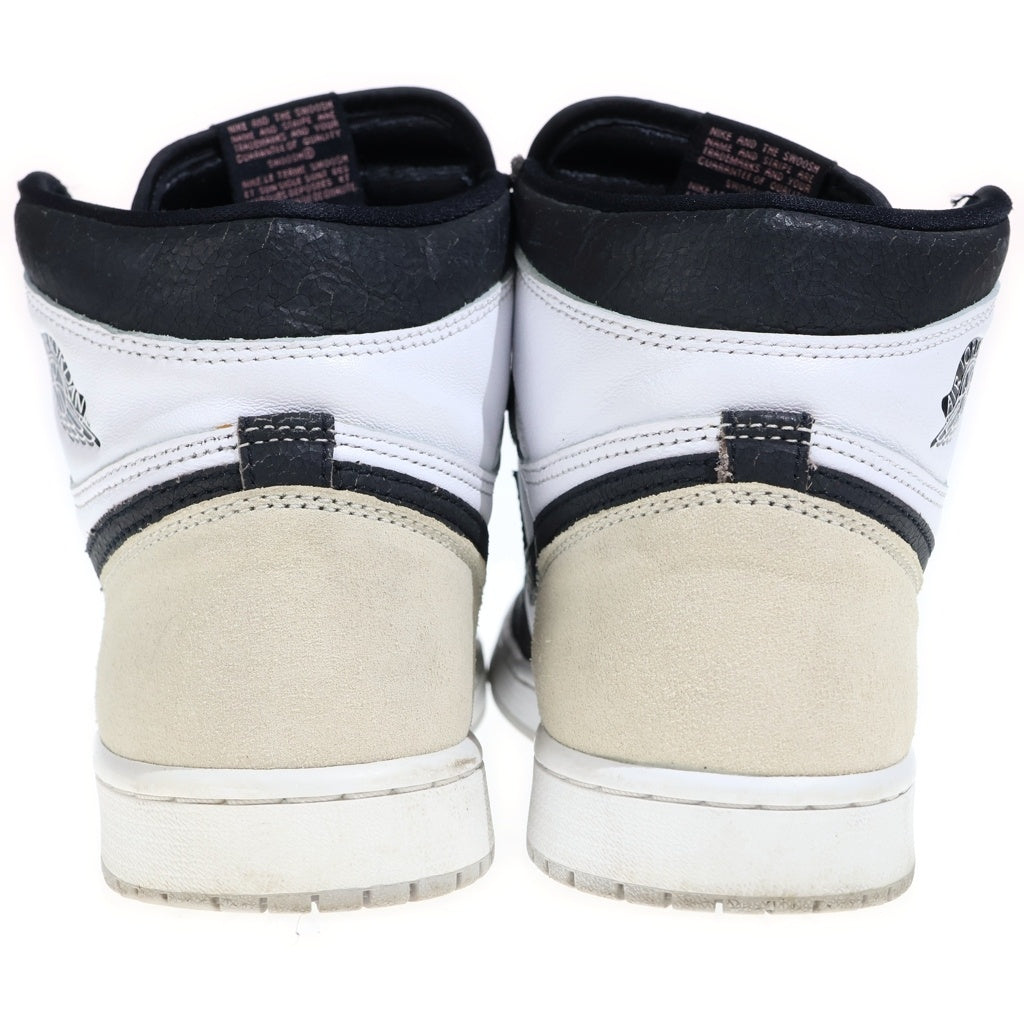 NIKE(ナイキ) AIR JORDAN 1 HIGH OG Bleached Coral 555088-108 エアジョーダン 1 ブリーチド コーラル ハイカットスニーカー グレー US8.5/26.5cm