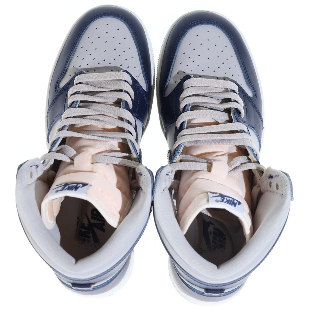 NIKE(ナイキ) AIR JORDAN 1 HIGH 85 GEORGETOWN BQ4422-400 エアジョーダン1 ジョージタウン ハイカットスニーカー US8.5/26.5cm ネイビー/グレー
