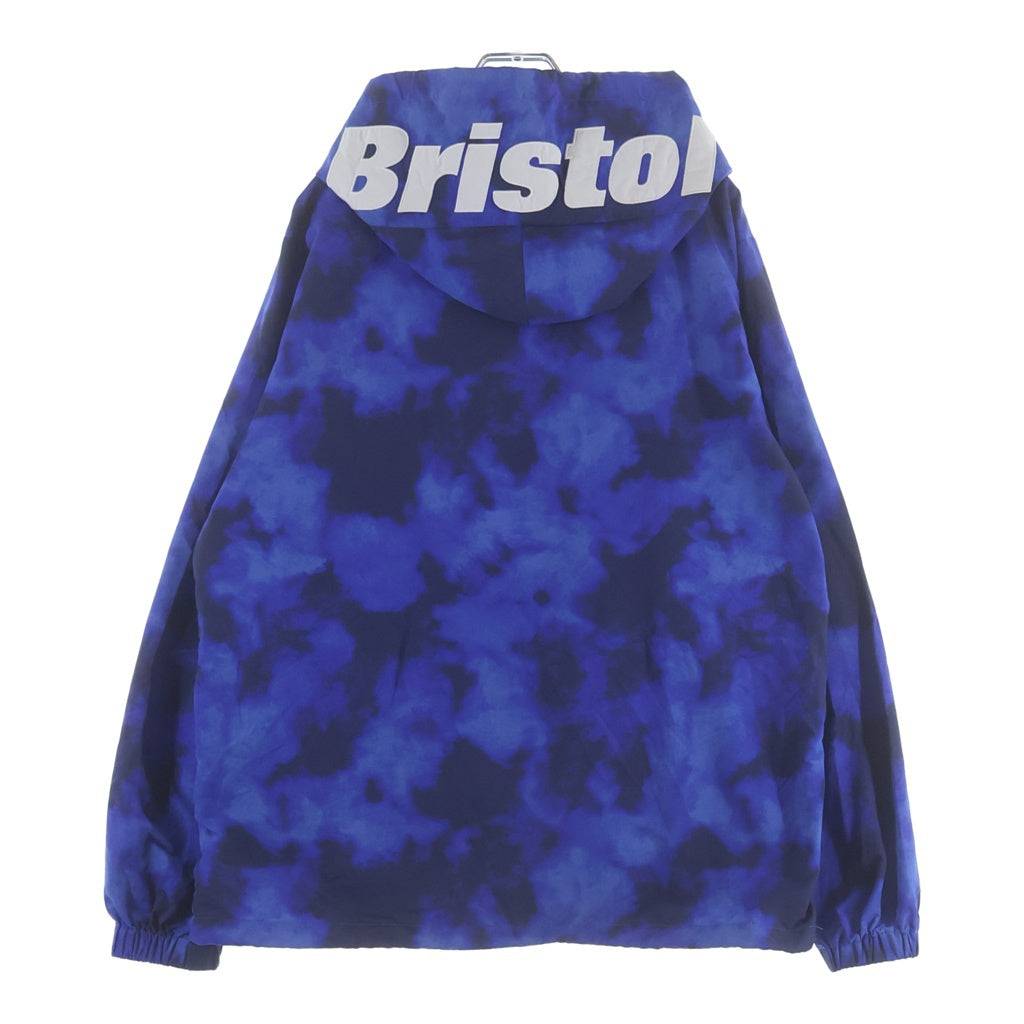 F.C.R.B./F.C.Real Bristol/FCRB(エフシーアールビー/エフシーレアルブリストル) 22SS LOGO APPLIQUE PULLOVER HOODED ANORAK ロゴアップリケ プルオーバーフーディーアノラック ブルー FCRB-220069