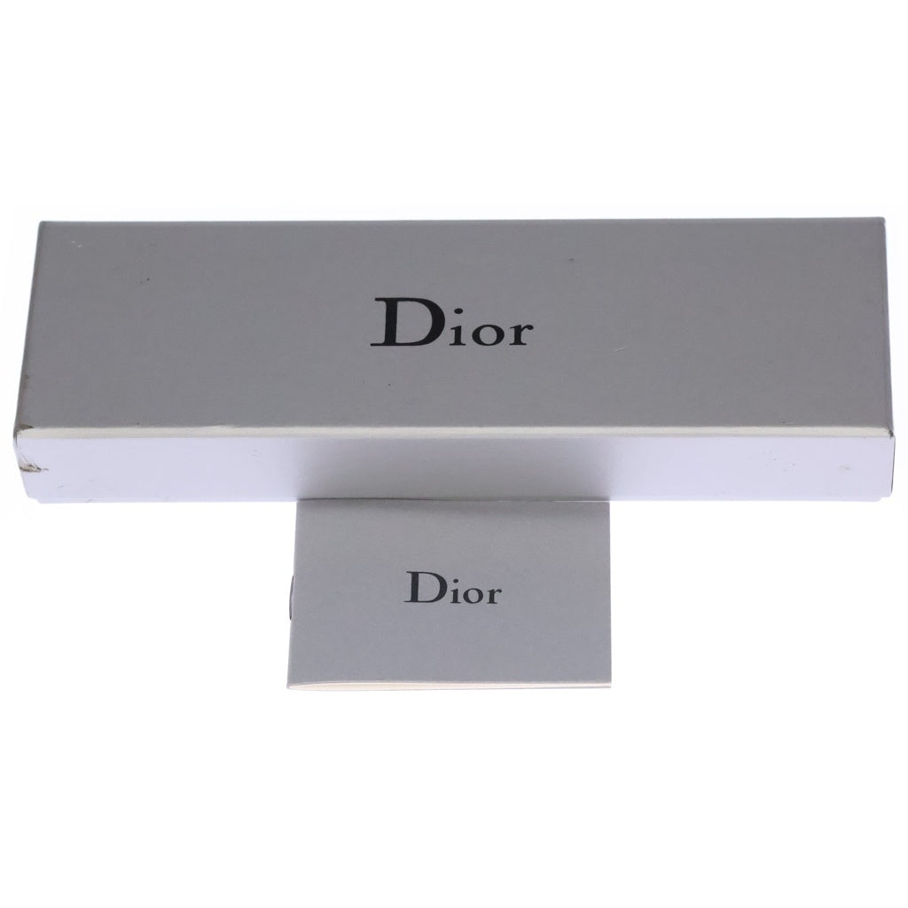 DIOR(ディオール) フェイクパール ロゴ ストーン ネックレス シルバー レディース