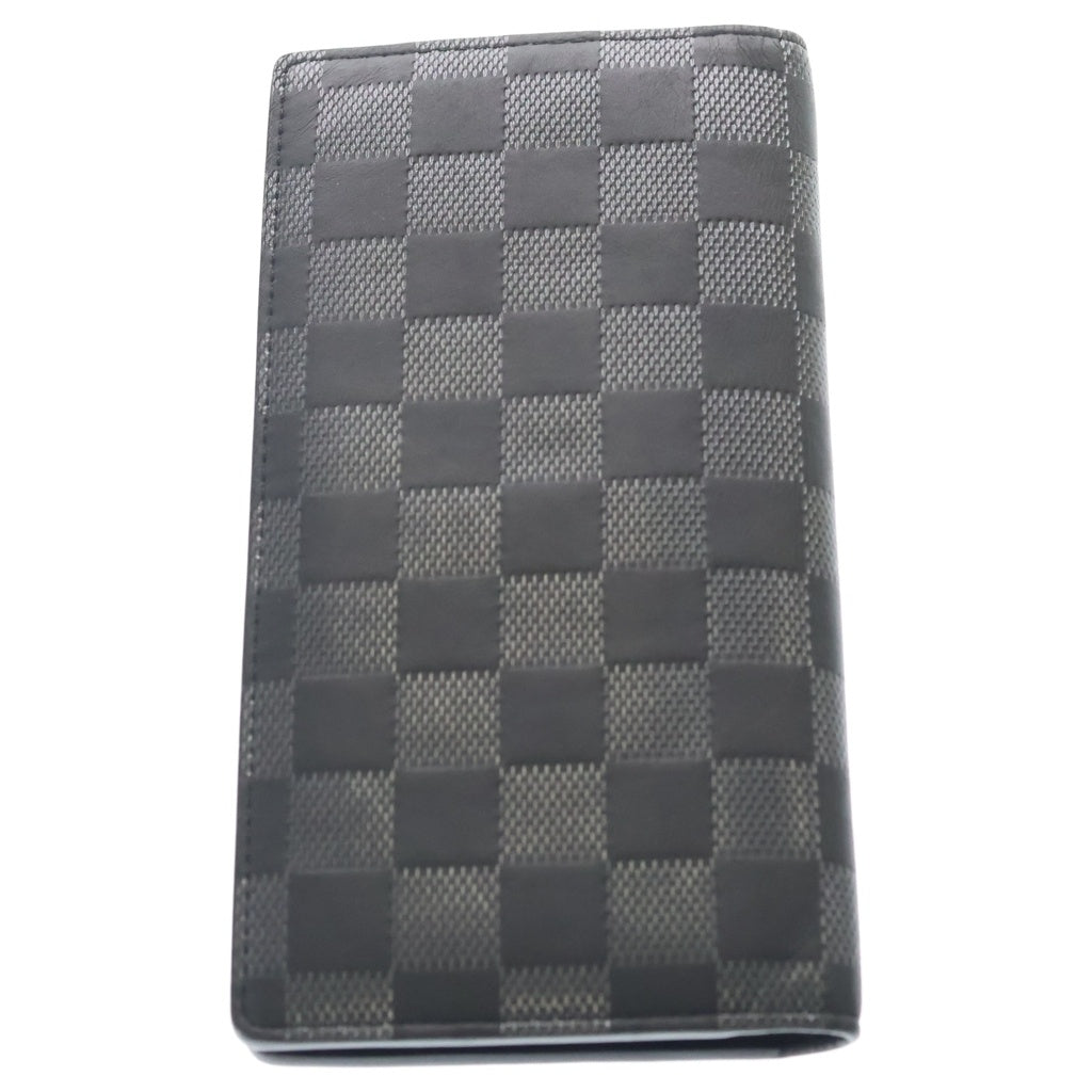 LOUIS VUITTON(ルイヴィトン) ダミエ アンフィニ ポルトフォイユ ブラザ 長財布 N63010 ブラック/シルバー