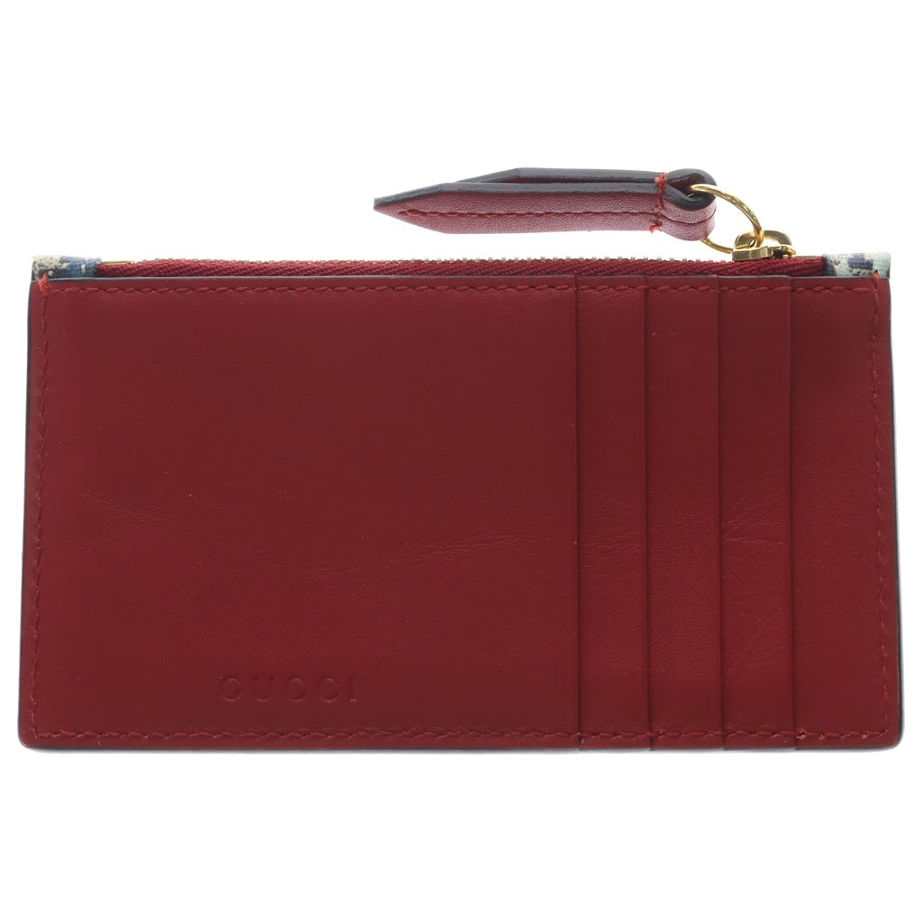 GUCCI(グッチ) GGブルームス コインケース カードケース パスケース 430275 グレー/ブルー/レッド レディース