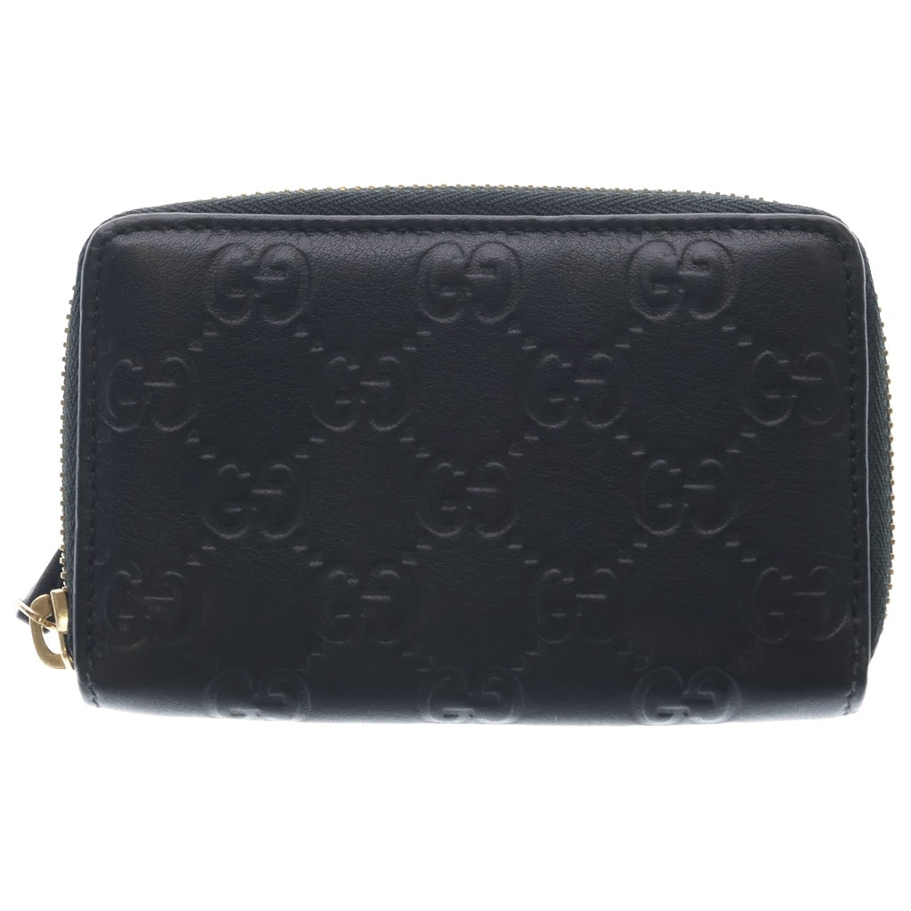 GUCCI(グッチ) グッチシマ ラウンドジップ コインケース 255452 ブラック レディース