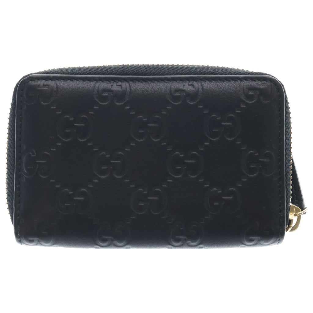 GUCCI(グッチ) グッチシマ ラウンドジップ コインケース 255452 ブラック レディース