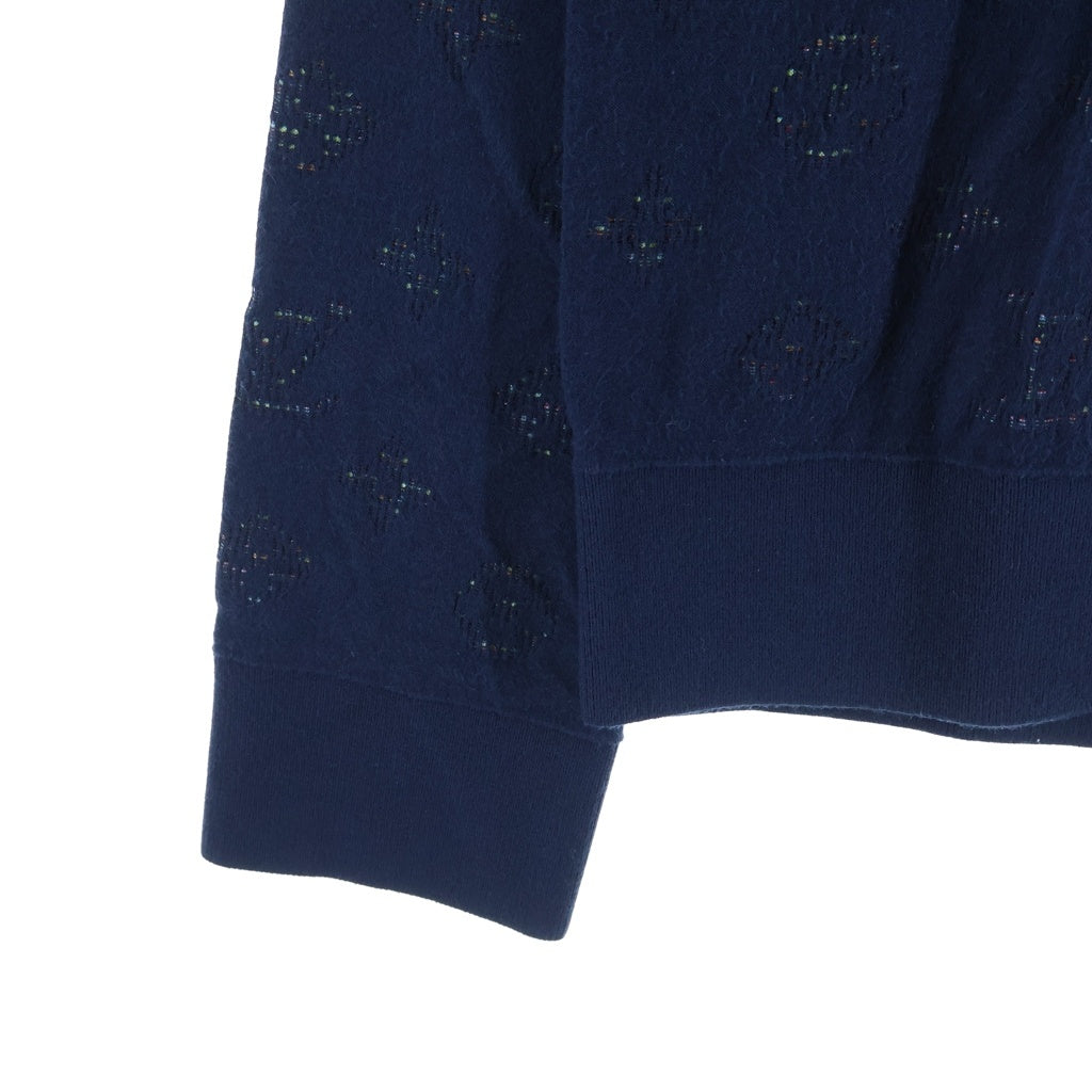 LOUIS VUITTON(ルイヴィトン) 20AW ドロップニードルモノグラム ニット クルーネックニット RM202Q TBV HIN44W ネイビー
