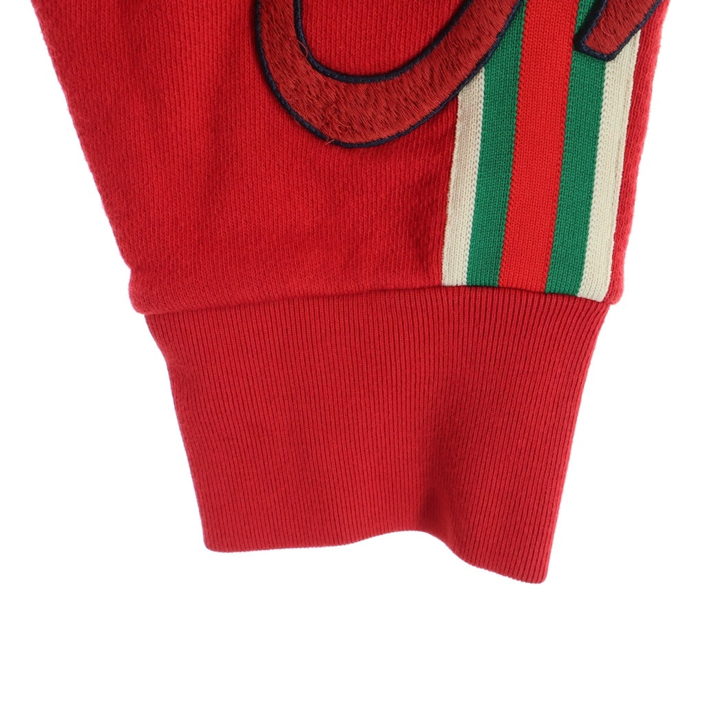 GUCCI(グッチ) ゴースト スワロフスキー パーカー フーディ 556839 X957B レッド