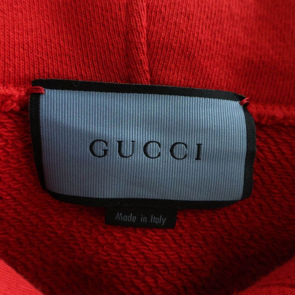 GUCCI(グッチ) ゴースト スワロフスキー パーカー フーディ 556839 X957B レッド