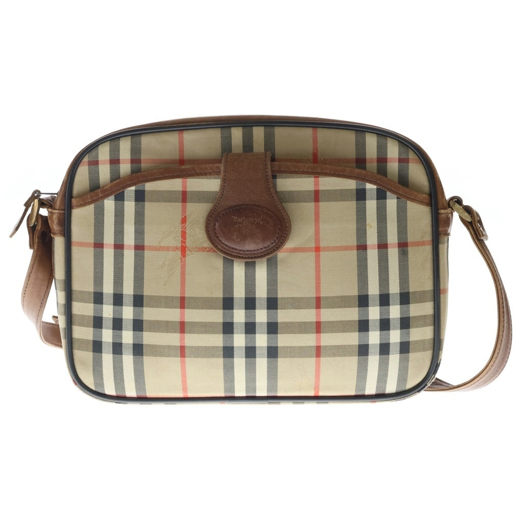 BURBERRY(バーバリー) ノバチェック シャドー ホース ショルダーバッグ ブラウン