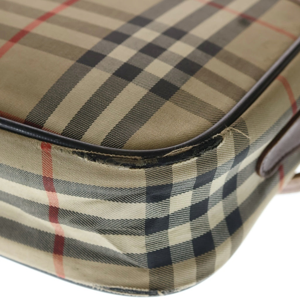 BURBERRY(バーバリー) ノバチェック シャドー ホース ショルダーバッグ ブラウン