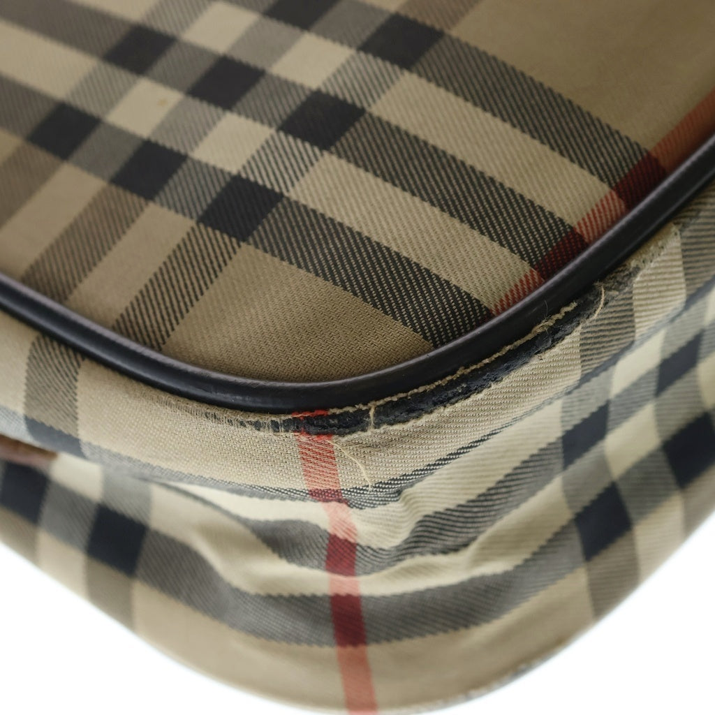 BURBERRY(バーバリー) ノバチェック シャドー ホース ショルダーバッグ ブラウン
