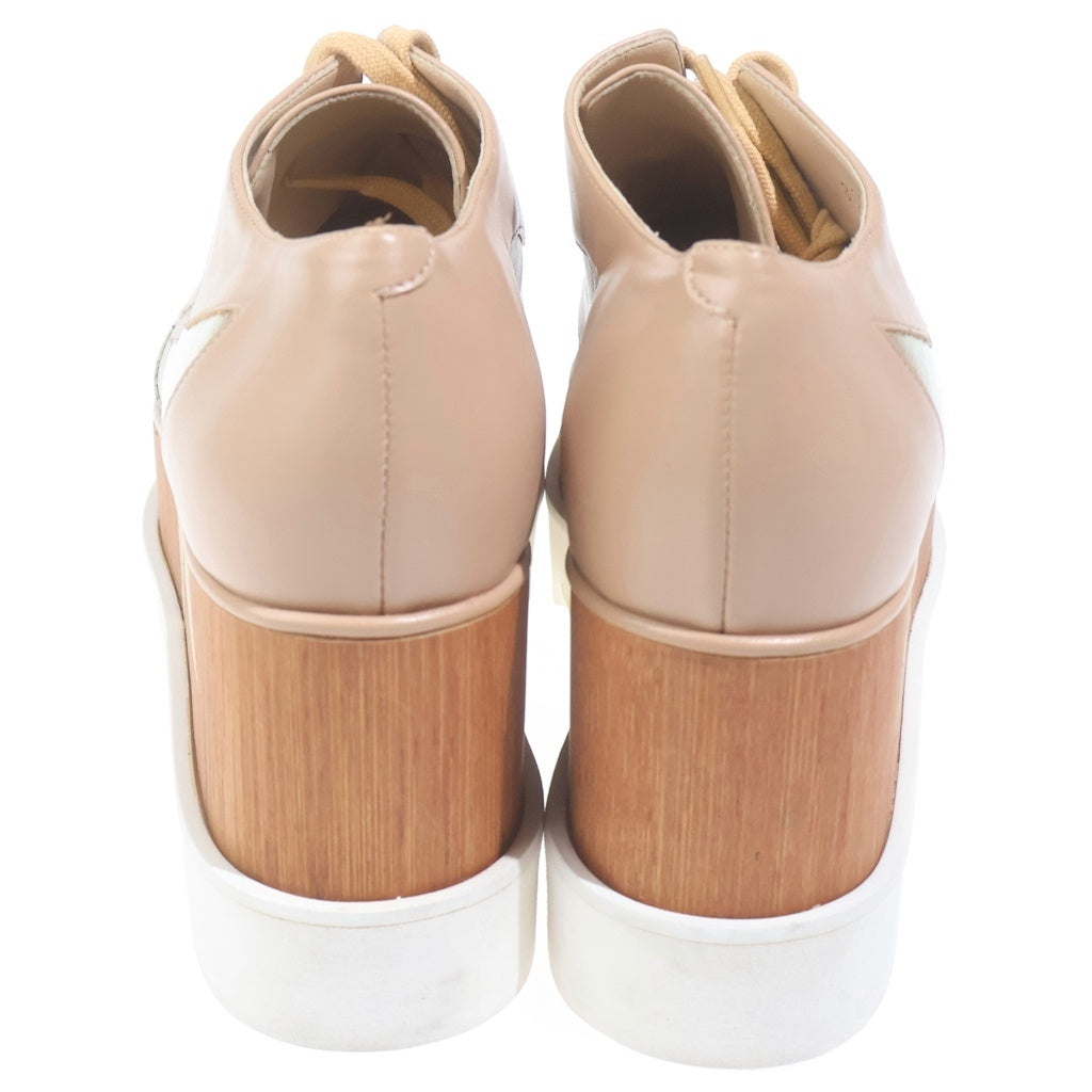 STELLA McCARTNEY(ステラマッカートニー) プラットフォーム スター 厚底 レザーシューズ レディース 800281 ベージュ