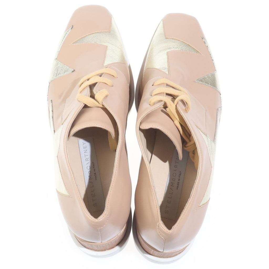 STELLA McCARTNEY(ステラマッカートニー) プラットフォーム スター 厚底 レザーシューズ レディース 800281 ベージュ