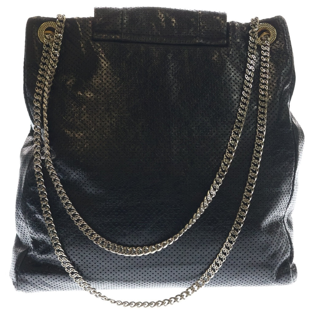 CHANEL(シャネル) 2.55 PUNCHING W CHAIN SHOULDER BAG 2.55 パンチング レザー Wチェーン ショルダーバッグ ブラック レディース