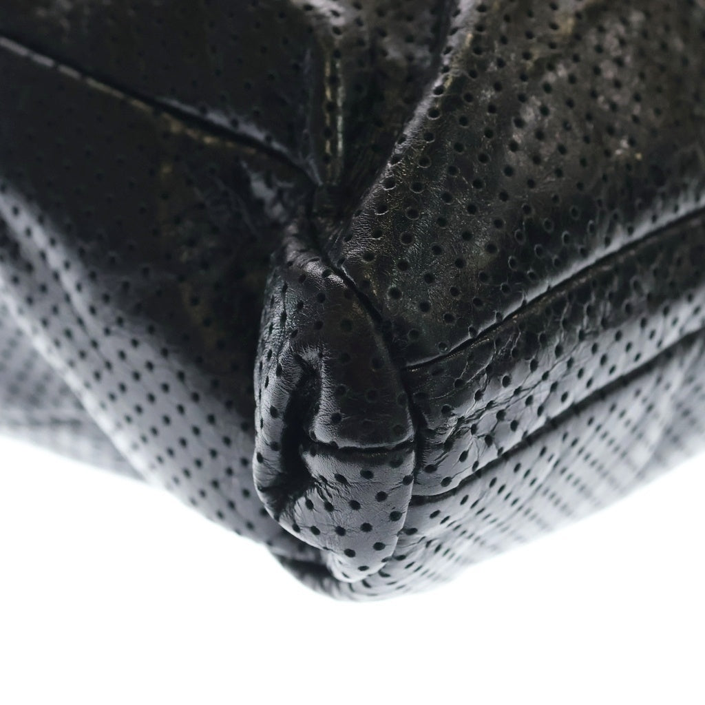 CHANEL(シャネル) 2.55 PUNCHING W CHAIN SHOULDER BAG 2.55 パンチング レザー Wチェーン ショルダーバッグ ブラック レディース