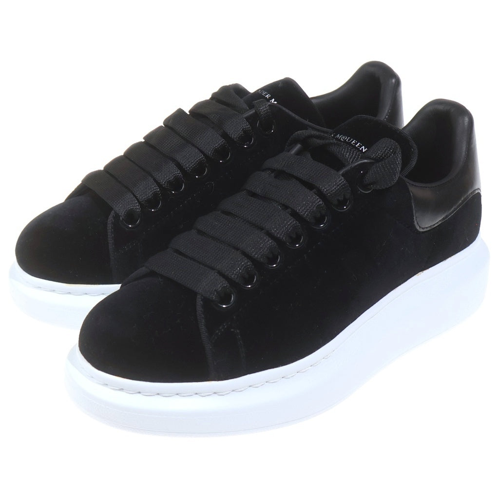 Alexander McQueen(アレキサンダーマックイーン) OVERSIZED SNEAKER ベロア オーバーサイズスニーカー レディース 482142 ブラック