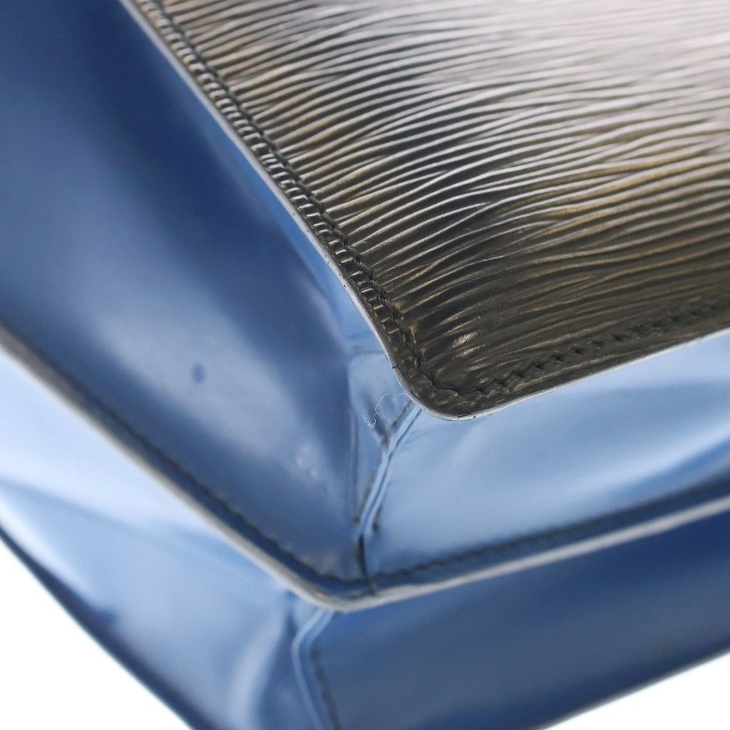 LOUIS VUITTON(ルイヴィトン) エピ ヴァレンヌ バイカラー レザー ハンドバッグ ブラック/ブルー M52385 M52385 レディース