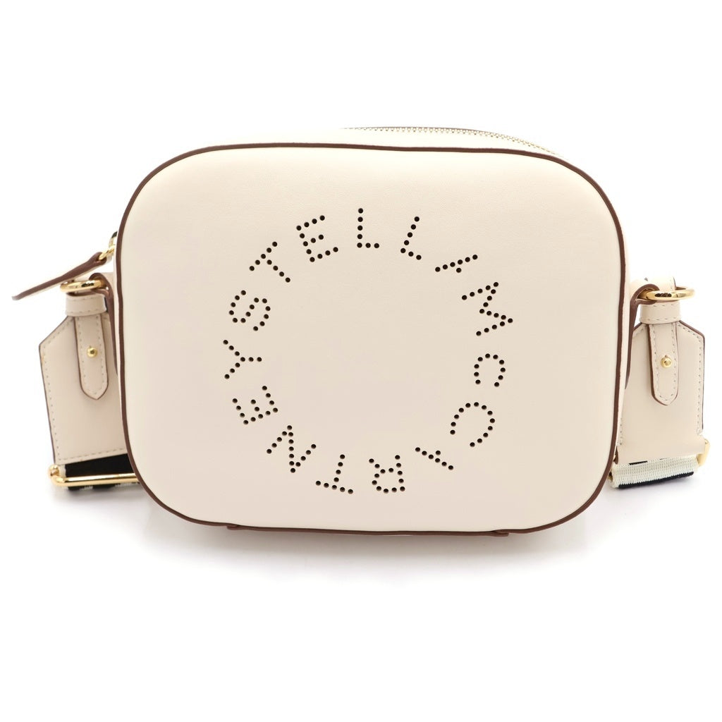 STELLA McCARTNEY(ステラマッカートニー) ロゴ ミニ カメラ レザー ショルダーバッグ ベージュ 700266