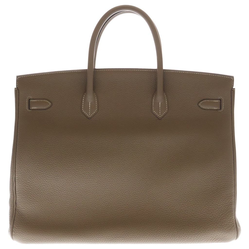 HERMES(エルメス) バーキン40 トゴ レザー エトゥープ ハンドバッグ シルバー金具 ベージュ Z刻印 レディース