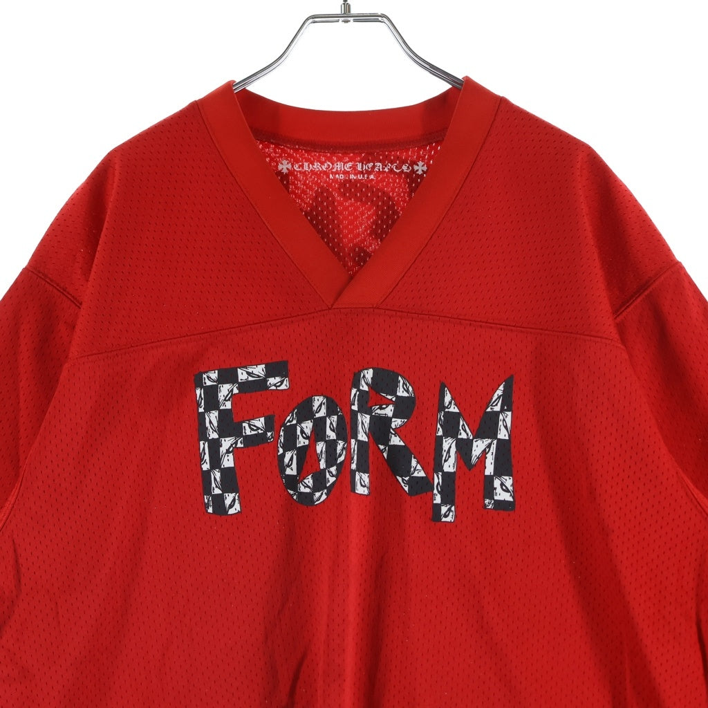CHROME HEARTS(クロムハーツ) PPO FORM TEAM MESH WARM UP JERSEY TEE MATTY BOYプリントメッシュTシャツ レッド