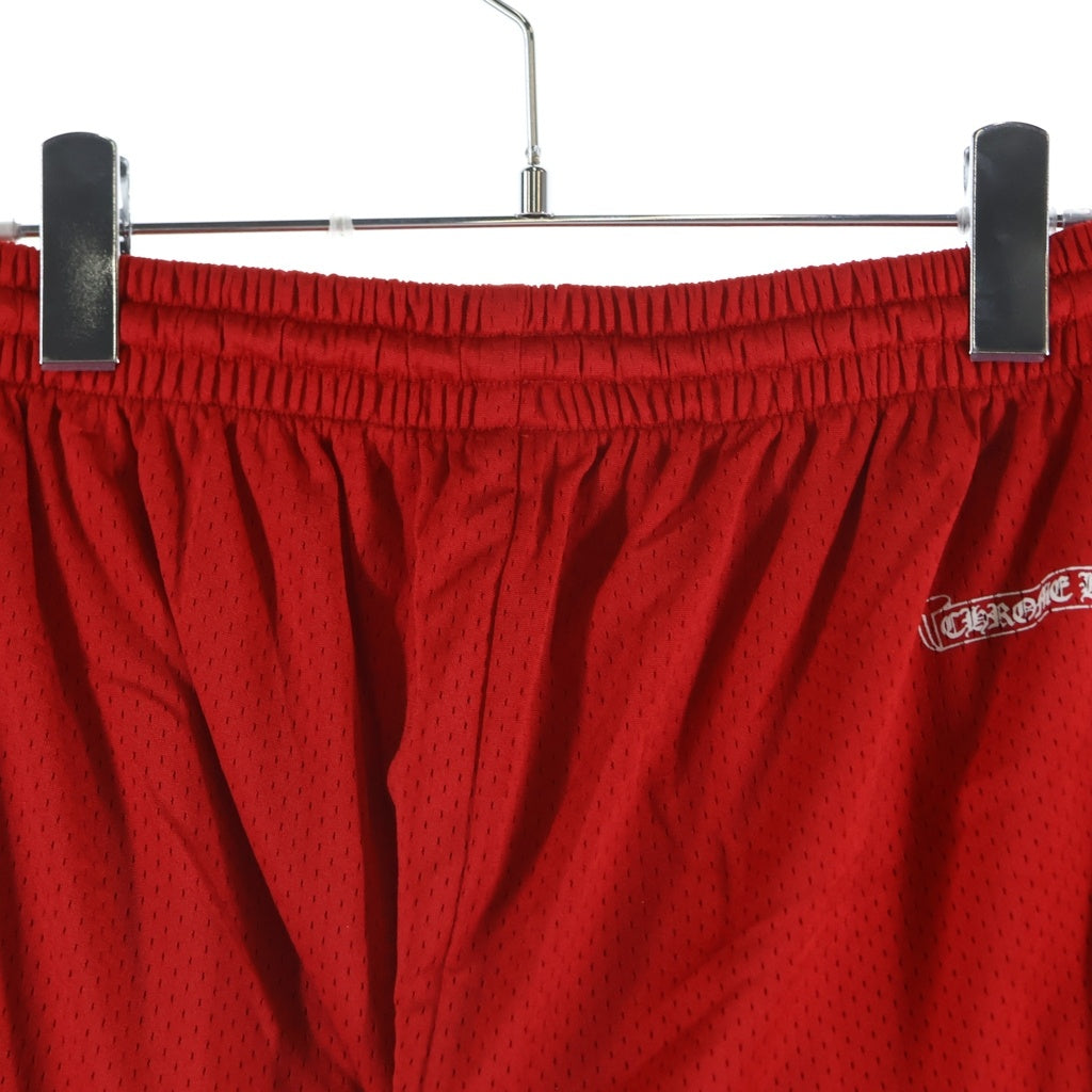 CHROME HEARTS(クロムハーツ) MESH VARSITY SHORTS CHプリントメッシュハーフパンツ レッド
