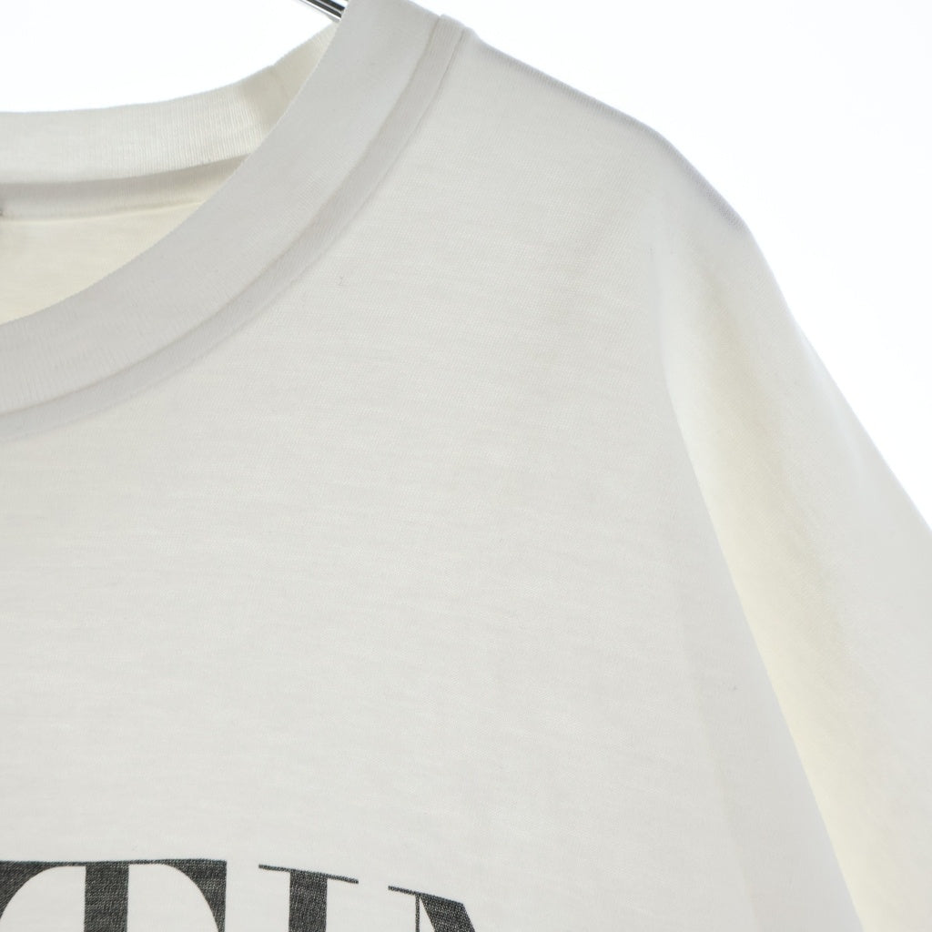 VALENTINO(ヴァレンティノ) LOGO T-SHIRT フロントロゴプリント クルーネック半袖Tシャツ ホワイト WV0MG10W7SS